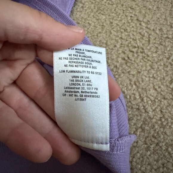 Anthropologie Purple Ruffle Sleeve Top - Picture 2 of 4